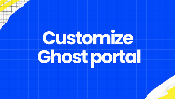 Remove elements in Ghost portal